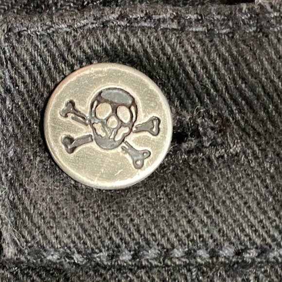 Vintage 1980's, Lip Service LA, Black, Side Lace Rocker Jeans, size 28 - Picture 7 of 12